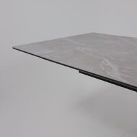 Lepremo AV 2119 МДФ+керамика раздвижной 1200-1800x800 (серый матовый Larka Grey/черный) Image #14