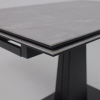 Lepremo AV 2119 МДФ+керамика раздвижной 1200-1800x800 (серый матовый Larka Grey/черный) Image #9