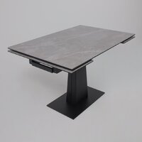 Lepremo AV 2119 МДФ+керамика раздвижной 1200-1800x800 (серый матовый Larka Grey/черный) Image #3