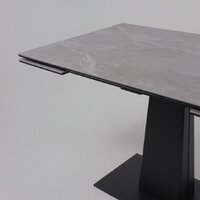 Lepremo AV 2119 МДФ+керамика раздвижной 1200-1800x800 (серый матовый Larka Grey/черный) Image #12