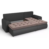 Stolline Ванкувер 07 правый (экокожа черная/велюр коричневый) Image #5