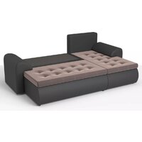 Stolline Ванкувер 07 правый (экокожа черная/велюр коричневый) Image #4