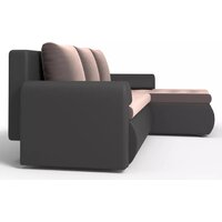 Stolline Ванкувер 07 правый (экокожа черная/велюр коричневый) Image #3