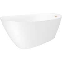 Wellsee Panta Rei 168x73 23720104R (отдельностоящая ванна белый глянец, экран, ножки, сифон-автомат золото) Image #2