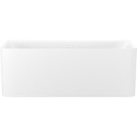 Wellsee Clermont 170x75 28260202R (пристенная ванна белый глянец, экран, ножки, сифон-автомат глянцевый белый)