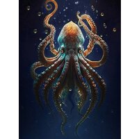 Молли Осьминог морских глубин 40x50 FHR0572