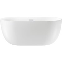 Wellsee Chic Riviera 149x78 236801001 (отдельностоящая ванна белый глянец, экран, ножки, сифон-автомат хром)
