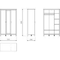 Mio Tesoro Сага 3 двери с зеркалом 2.08.01.040.4 (серый) Image #4