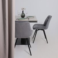 Lepremo AV 2119 МДФ+керамика раздвижной 1200-1800x800 (серый матовый Carmen Light Grey/черный) Image #17