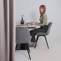 Lepremo AV 2119 МДФ+керамика раздвижной 1200-1800x800 (серый матовый Carmen Light Grey/черный) Image #19