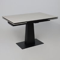 Lepremo AV 2119 МДФ+керамика раздвижной 1200-1800x800 (серый матовый Carmen Light Grey/черный) Image #2