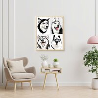 Молли Мемчики. Хаски-шутник 40x50 HR0675 Image #3