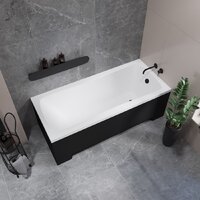 Lauter Bianca 140 21207140 (с каркасом и сифоном 21Y11021 матовый черный) Image #21