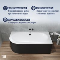 Lauter Bliss 150х75 P 21201052P (с ножками и лицевым черным экраном) Image #3