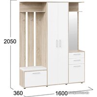 Трия Витра тип 2 (дуб сонома/белый ясень) Image #2