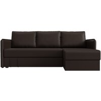 Лига диванов Слим правый (экокожа коричневый) Image #2