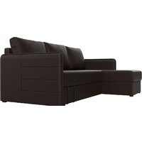 Лига диванов Слим правый (экокожа коричневый) Image #3