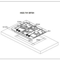 Варочная панель Weissgauff HGG 741 BFSH - Превью изображения №4 — Интернет-Магазин TECNO.BY