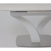 Аврора Нотр Дам Moderne 1400/1800x850 (камень белый Calacata vagli/белый муар) Image #6