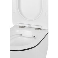 Унитаз подвесной Roxen Antares Black в комплекте с инсталляцией StounFix Dual Fresh 6 в 1 964862 (кнопка: оружейная сталь) - Превью изображения №12 — Интернет-Магазин TECNO.BY