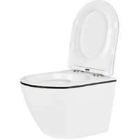 Унитаз подвесной Roxen Antares Black в комплекте с инсталляцией StounFix Dual Fresh 6 в 1 964862 (кнопка: оружейная сталь) - Превью изображения №9 — Интернет-Магазин TECNO.BY