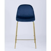 Stool Group Валенсия SN полубарный OS-001CB HLR-64 (велюр синий/ножки золото) Image #3