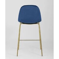Stool Group Валенсия SN полубарный OS-001CB HLR-64 (велюр синий/ножки золото) Image #5