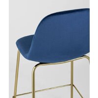 Stool Group Валенсия SN полубарный OS-001CB HLR-64 (велюр синий/ножки золото) Image #7