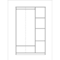 Mio Tesoro Сириус 3-х створчатый 1 ящик 2.02.01.030.1 (белый) Image #4