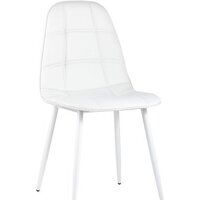 Stool Group Oliver (экокожа белый/белые ножки)