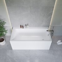 Ванна Lauter Seraphina 170x80 2112170R (с каркасом и сифоном 21Y31001 матовый черный) - Превью изображения №10 — Интернет-Магазин TECNO.BY