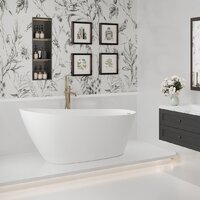 Wellsee Panta Rei 168x73 23720102R (отдельностоящая ванна белый глянец, экран, ножки, сифон-автомат глянцевый белый) Image #7