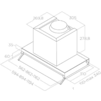 Кухонная вытяжка Elica Boxin IX/A/60 PRF0097835B - Превью изображения №5 — Интернет-Магазин TECNO.BY