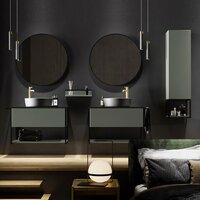 Lauter Шкаф-полупенал Навесной Lea (серо-зеленый п/мат) Image #3