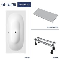 Lauter Ava 180 21208080 (с ножками и серым подголовником)