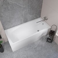 Lauter Aurora 180x80 21010080 (с каркасом и сифоном 21Y11021 матовый черный) Image #8