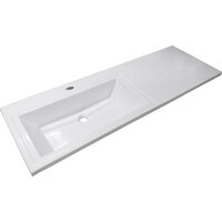  Symbolite Тумба с умывальником Даллас 140 Люкс Plus + Даллас 140x48.2 (подвесная, левый, белый) - Превью изображения №7 — Интернет-Магазин TECNO.BY