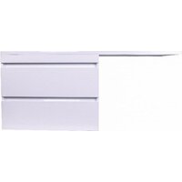  Symbolite Тумба с умывальником Даллас 140 Люкс Plus + Даллас 140x48.2 (подвесная, левый, белый) - Превью изображения №2 — Интернет-Магазин TECNO.BY