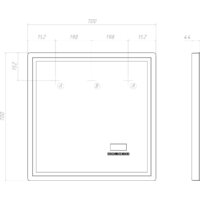 Vigo Зеркало Geometry Media voice 700 Image #14