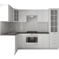 Артём-Мебель София СН-114 со стеклом МДФ 1.4x2.7 (дуб полярный)