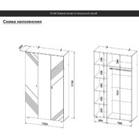 Mio Tesoro Байкал трехстворчатый (дуб золотистый/графит) Image #3