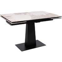 Lepremo AV 2119 МДФ+керамика раздвижной 1200-1800x800 (белый глянцевый Pandora/черный) Image #1