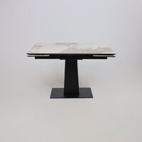 Lepremo AV 2119 МДФ+керамика раздвижной 1200-1800x800 (белый глянцевый Pandora/черный) Image #5