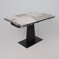 Lepremo AV 2119 МДФ+керамика раздвижной 1200-1800x800 (белый глянцевый Pandora/черный) Image #3