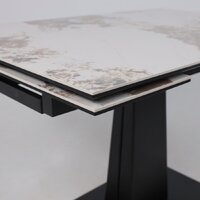 Lepremo AV 2119 МДФ+керамика раздвижной 1200-1800x800 (белый глянцевый Pandora/черный) Image #10