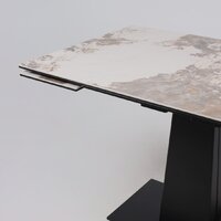 Lepremo AV 2119 МДФ+керамика раздвижной 1200-1800x800 (белый глянцевый Pandora/черный) Image #12