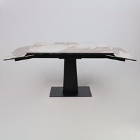 Lepremo AV 2119 МДФ+керамика раздвижной 1200-1800x800 (белый глянцевый Pandora/черный) Image #6