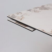 Lepremo AV 2119 МДФ+керамика раздвижной 1200-1800x800 (белый глянцевый Pandora/черный) Image #13