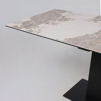 Lepremo AV 2119 МДФ+керамика раздвижной 1200-1800x800 (белый глянцевый Pandora/черный) Image #14