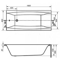 Cersanit Virgo 180x80 (с каркасом) Image #5